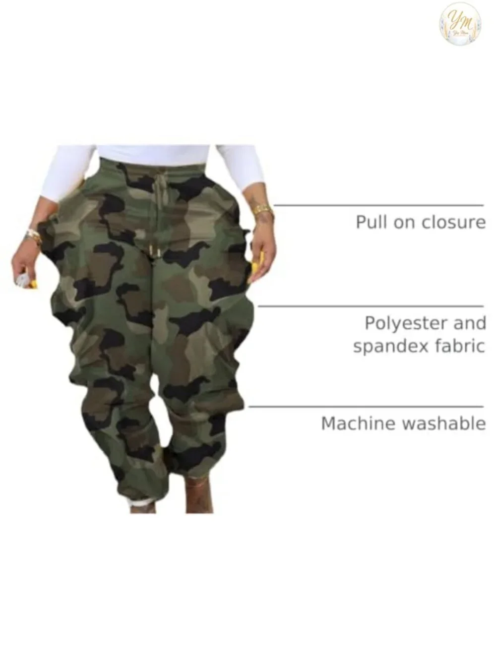 High Waisted Baggy Balloon Sweatpants Fringe Women Plus Size